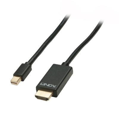 5m Active Mini DisplayPort Male To HDMI Male 10.2G Cable - Black